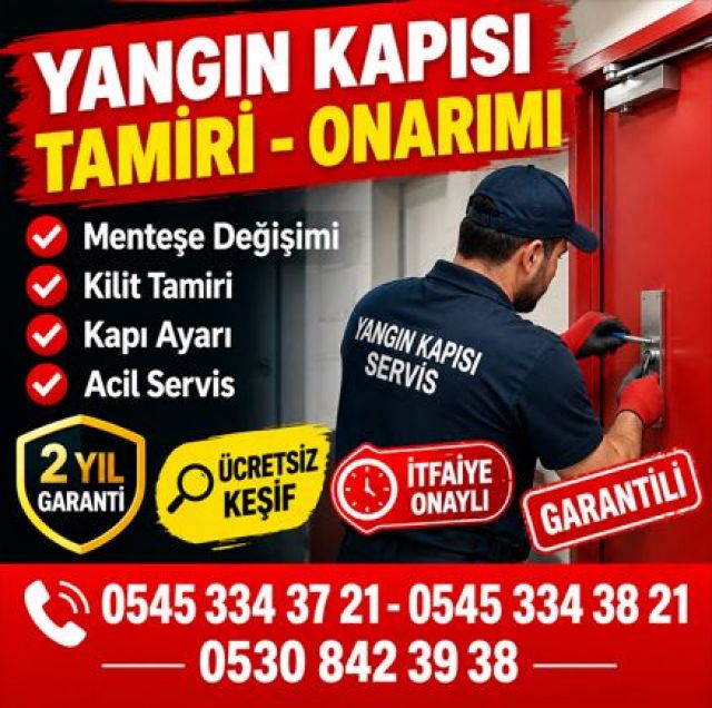 Kadıköy Yangın Kapısı Tamiri | Yerinde Bakım ve Onarım Hizmeti